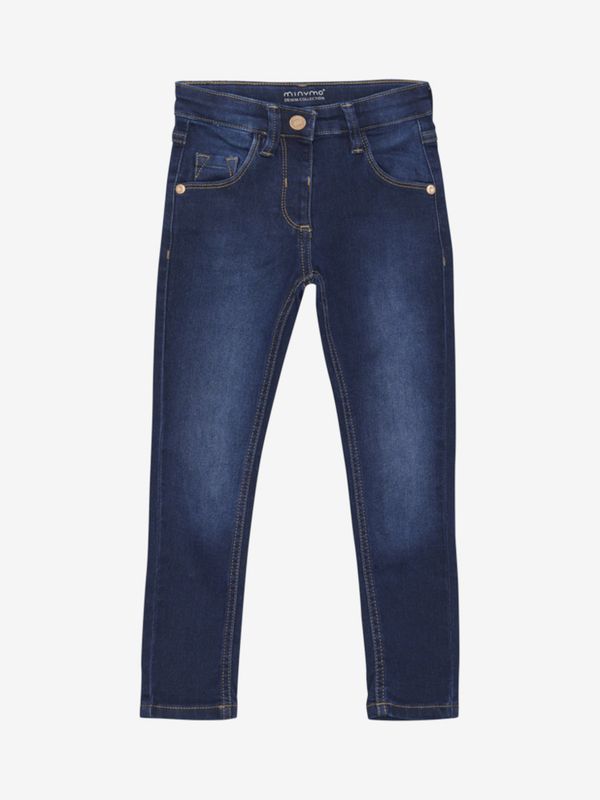 Slim fit jeans med stretch, mørk denim minymo
