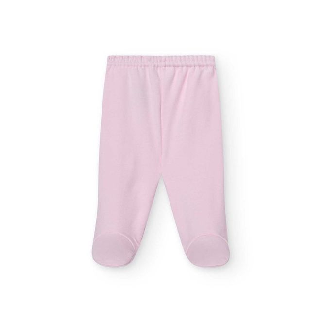 Hovedbilde Bukse med fot rosa
